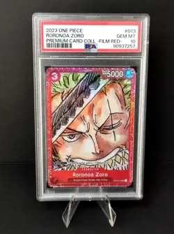 One Piece Premium Card Collection #013 Roronoa Zoro PSA 10 - Image 1