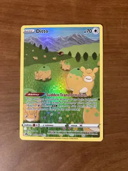 Pokemon TCG Ditto Full Art GG22 GG70 Crown Zenith Holo Card - Image 1