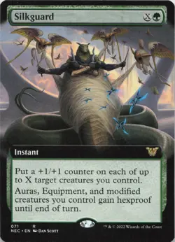 Silkguard (Extended Art) R Commander: Kamigawa: Neon Dynasty 71 - LP MTG - Image 1