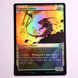 MTG White - Canyon Jerboa FOIL - 290 - Zendikar Rising - Creature Mouse - Image 1