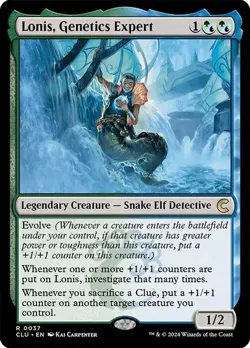 LONIS, GENETICS EXPERT Rare R 0037 CLU EN MTG Magic - RAVNICA: CLUE EDITION 2024 - Image 1