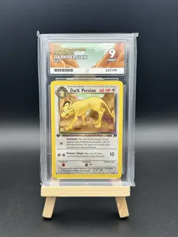 Dark Persian #42/82 - 1st Edition - Ace 9 = PSA 9 - Pokemon TCG Team Rocket - Image 1