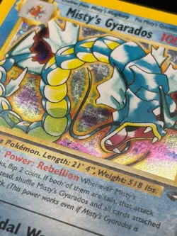 Pokemon TCG Misty's Gyarados Holo Rare Gym Challenge 13/132 Unlimited Edition - Image 2