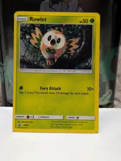 Pokemon TCG Rowlet SM01 Promo Holo MP - Image 1