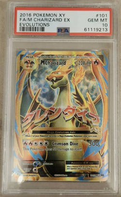 M Charizard EX 101/108 PSA 10 Gem Mint - M Full Art Pokemon XY Evolutions - Image 1