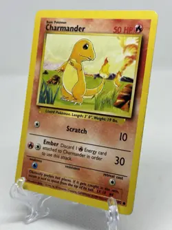 Pokemon TCG - Charmander - 46/102 - Common - Base Set Unlimited [Lightly Played] - Image 1