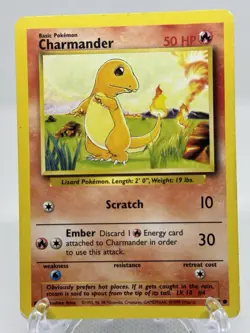 Pokemon TCG - Charmander - 46/102 - Common - Base Set Unlimited [Lightly Played] - Image 2