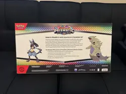 Pokemon TCG Prismatic Evolutions Lucario x Tyranitar Premium Collection - Sealed - Image 2