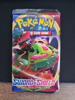 Pokemon TCG: Sword and Shield Base Set Booster Pack - Factory Sealed Pack 820650806513 - Image 1