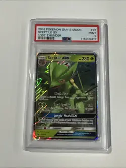 Sceptile GX 22/214 Sun & Moon Lost Thunder Holo Ultra Rare Pokemon TCG PSA9 - Image 1