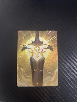 Alt Art Riftbound Order Rune Card Origins 214a/298 English League Of Legends - Image 1