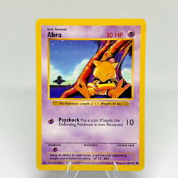 Abra Pokemon 1999 Base Set #43/102 Common Shadowless WOTC Vintage Card - Image 1