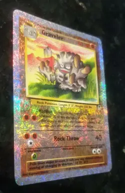 Rare Mint Reverse holo Graveler, 2002 Legendary collection pokemon cards - Image 3