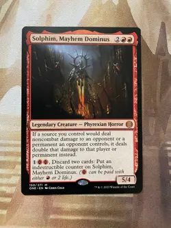 MTG - SOLPHIM, MAYHEM DOMINUS [ONE] - EX/NM [+ FREE BOOSTER!] - Image 1