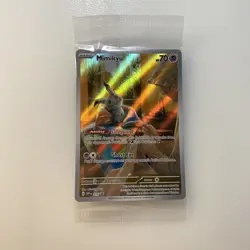 Mimikyu SVP 075 New & Sealed Promo Pokemon Card Paldean Fates - Image 1