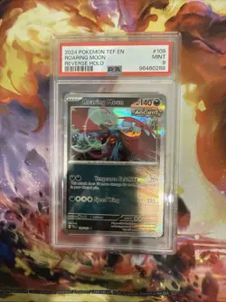 PSA 9 Pokemon Temporal Forces Roaring Moon Reverse Holo 109 - Image 2