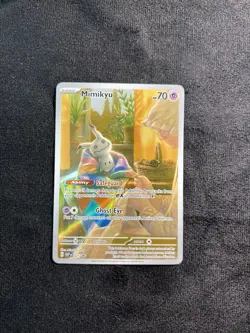 Pokemon TCG Mimikyu 075 S&V: Paldean Fates ETB Black Star Promo NM Condition - Image 1