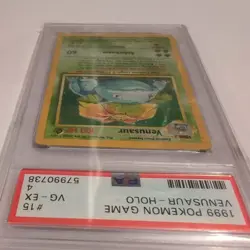 1999 Pokemon - Venusaur Holo Rare - Base Set 15/102 - PSA 4 VG-EX - WOTC - Image 3