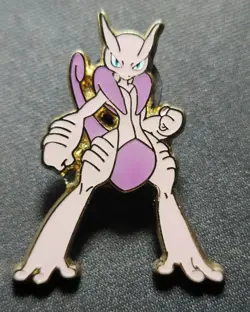 Pokemon Official 2015 Mega Mewtwo X Metal Enamel Collectible Pin - Image 1