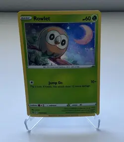 2022 Pokemon Rowlet SWSH220 Sword & Shield Black Star Promo Holo Rare - Image 1