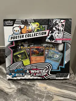 Pokemon TCG Scarlet & Violet Black Bolt & White Flare Unova Poster Collection - Image 4