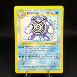 Pokemon Poliwhirl | Base Set Shadowless #38/102 | Uncommon | NM | 1999 WOTC - Image 1