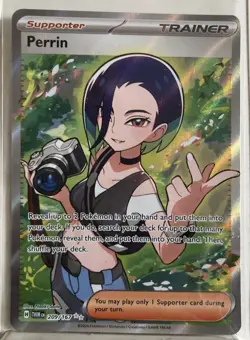 Pokemon TcG Perrin 209/167 Twilight Masquerade Ultra Rare - Image 1