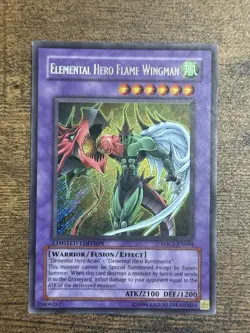 Elemental Hero Flame Wingman Secret Rare Limited Edition EHC1-EN004 (LP) - Image 1