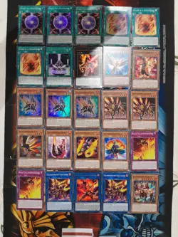 YU-GI-OH! lot de 25 cartes Salamangrande super rare + ultra + commune NM - Image 1