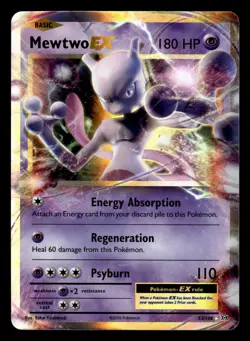 Mewtwo EX 52/108 Ultra Rare XY Evolutions Pokemon Card - Image 1