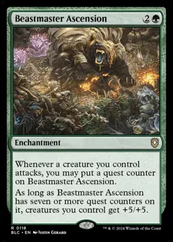 Beastmaster Ascension (0118) - NM - Bloomburrow Commander - MTG - Image 1