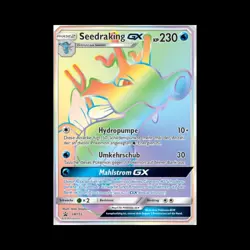 Pokemon TCG Karte Seedraking GX || Sonne & Mond Black Star Promo - SM155 | EX DE - Image 1