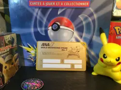 Carte Pokemon Pikachu Boarding Pass Gold ANA Airlines Neuf et Vierge Pocket Mons - Image 2