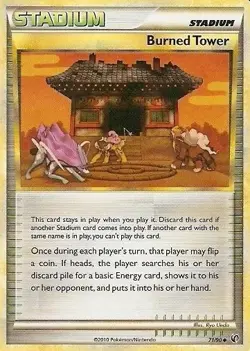 Burned Tower - 71/90 - Uncommon - Undaunted #71/90 Pokemon TCG - Image 1