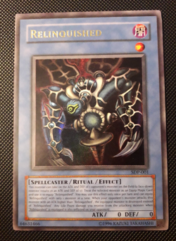 Yu-Gi-Oh! Relinquished, SDP-001, Ultra Rare, 2. Edition, Englisch, NM/Back EX - Image 1