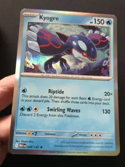 Kyogre 034/132 Mega Evolution Pokemon Cards HOLO RARE Legendary Hoenn Excellent - Image 3
