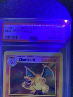 🔥 Charizard HOLO Base Set 1999 PSA 8 Near Mint NM 4/102 Pokemon Card - Image 3
