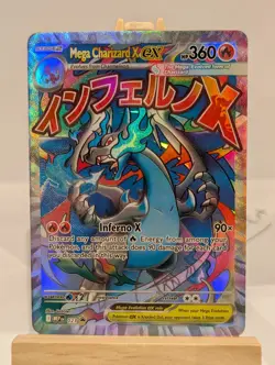 Custom Fan Art Mega Charizard X EX High Quality Custom Card Foil Finish (2) - Image 1