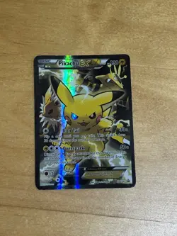Pikachu EX (Full Art) XY124 Black Star Promo Holo Collection LP/LP- Pokemon Card - Image 2