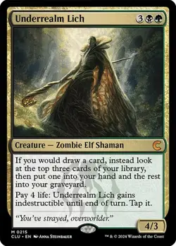 UNDERREALM LICH Mythic Rare M 0215 CLU EN MTG Magic RAVNICA: CLUE EDITION - 2024 - Image 1