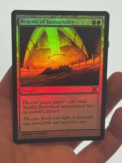 1X FOIL Beacon of Immortality GD/MP MTG Magic XED 10th Edition White Staple EDH - Image 1