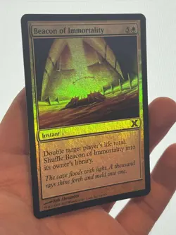 1X FOIL Beacon of Immortality GD/MP MTG Magic XED 10th Edition White Staple EDH - Image 2