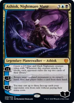 MTG - Ashiok, Nightmare Muse - Theros Beyond Death - NM, English Magic FLAT RATE - Image 1