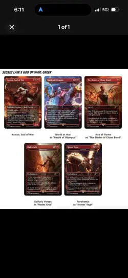 MTG Secret Lair x Playstation God of War: Greek Foil Edition Drop Sealed - Image 2