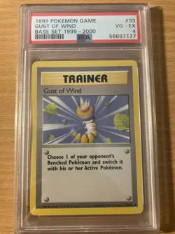 PSA 4 gust of wind base set 1999 Pokemon - Image 1