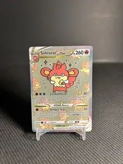 Pokemon TCG Simisear VSTAR GG37/GG70 Crown Zenith: Galarian Gallery Holo DMG - Image 1