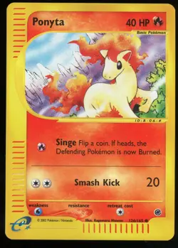 Pokemon 2002 Expedition - Ponyta - Reverse Holo - 126 - Image 1
