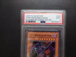 Yugioh - Dark Magician of Chaos IOC-065 Ultra Rare 1st Edition PSA 9 - Image 2