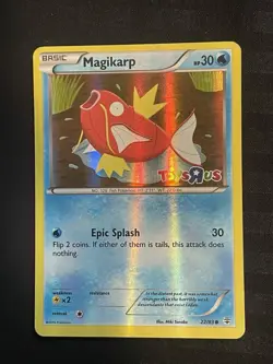 Pokemon Magikarp Holo TCG Card 22/83 Toys R US Promo LP - Image 1