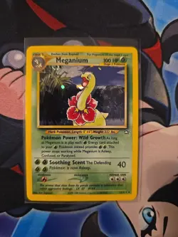 Pokemon TCG Meganium Neo Genesis Holo Rare Card #11/111 - Image 1